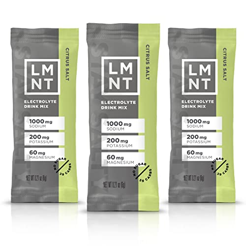 LMNT Zero-Sugar Electrolytes - Orange Salt - Hydration Powder Packets | No Dodgy Ingredients | Keto & Paleo Friendly | 30 Sticks