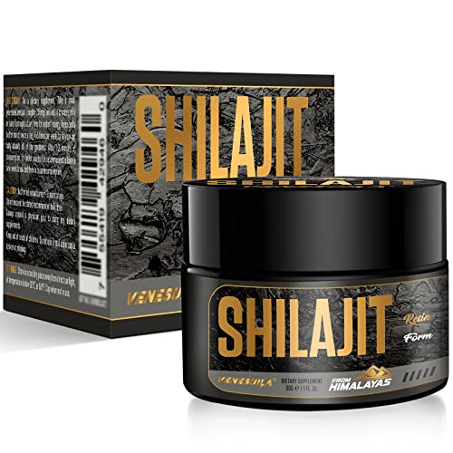 Shilajit Resin - Organic Shilajit Resin Third Party Tested Rich in 85+ Trace Minerals, Gold Grade Himalayan Pure Shiljait for Energy (1 Fl Oz (Pack of 1))