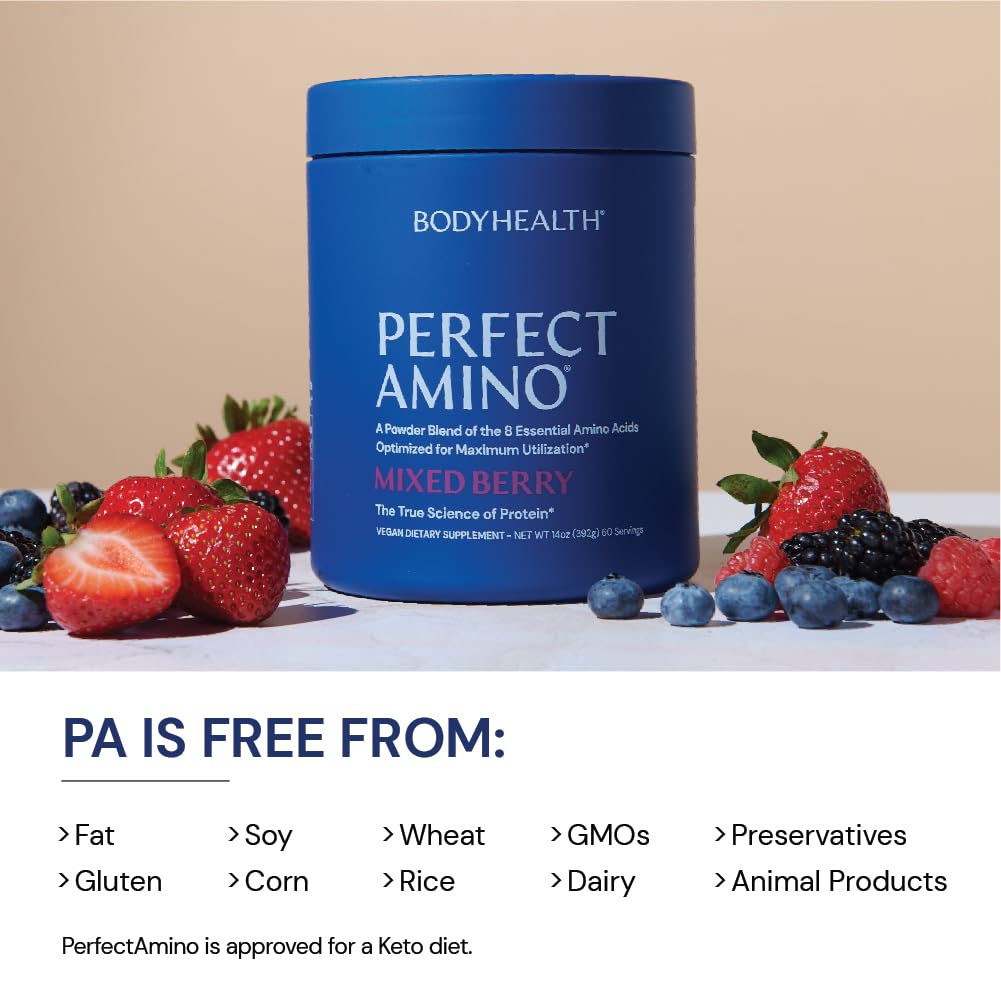 BodyHealth PerfectAmino Powder Mixed Berry (30 Servings)