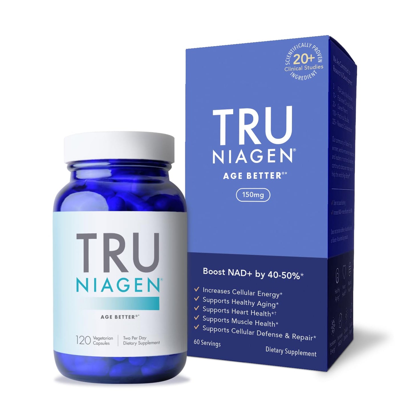 TRU NIAGEN - Patented Nicotinamide Riboside NAD+ Supplement