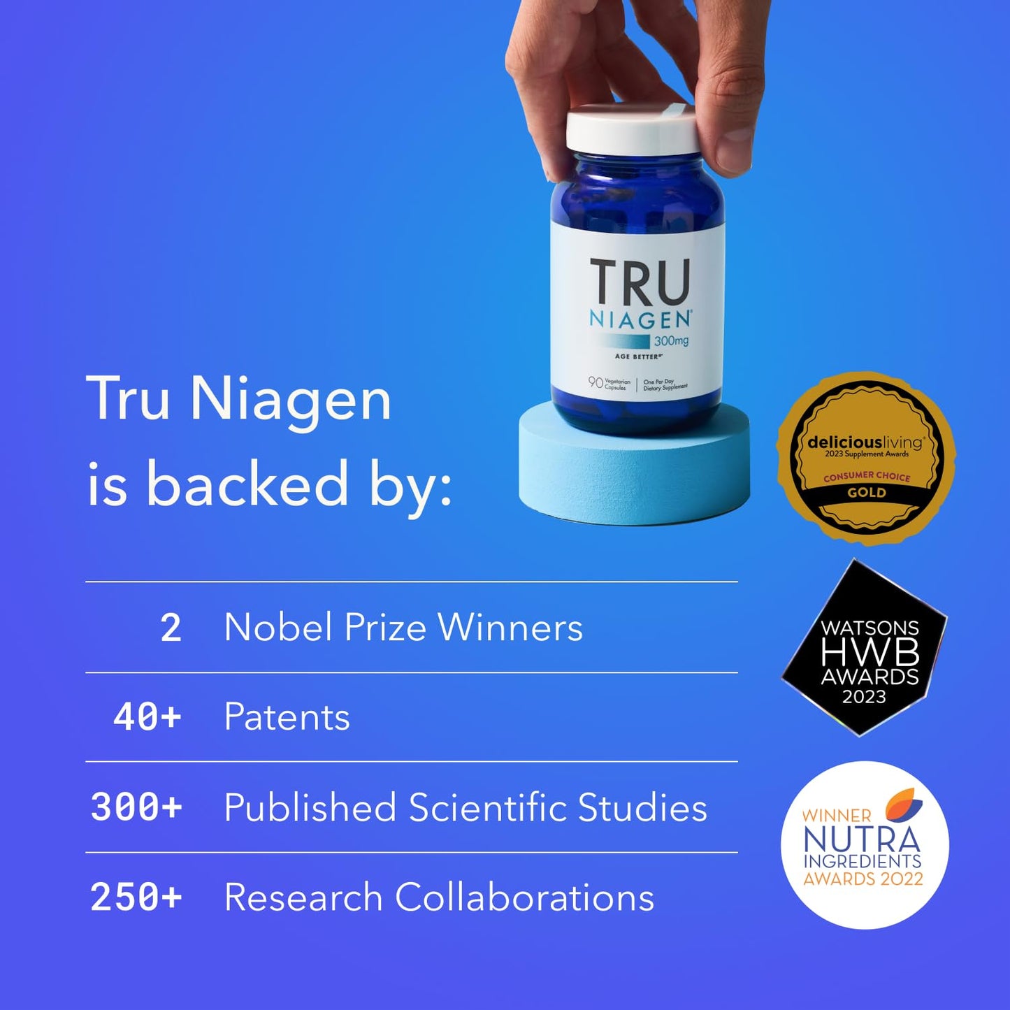 TRU NIAGEN - Patented Nicotinamide Riboside NAD+ Supplement