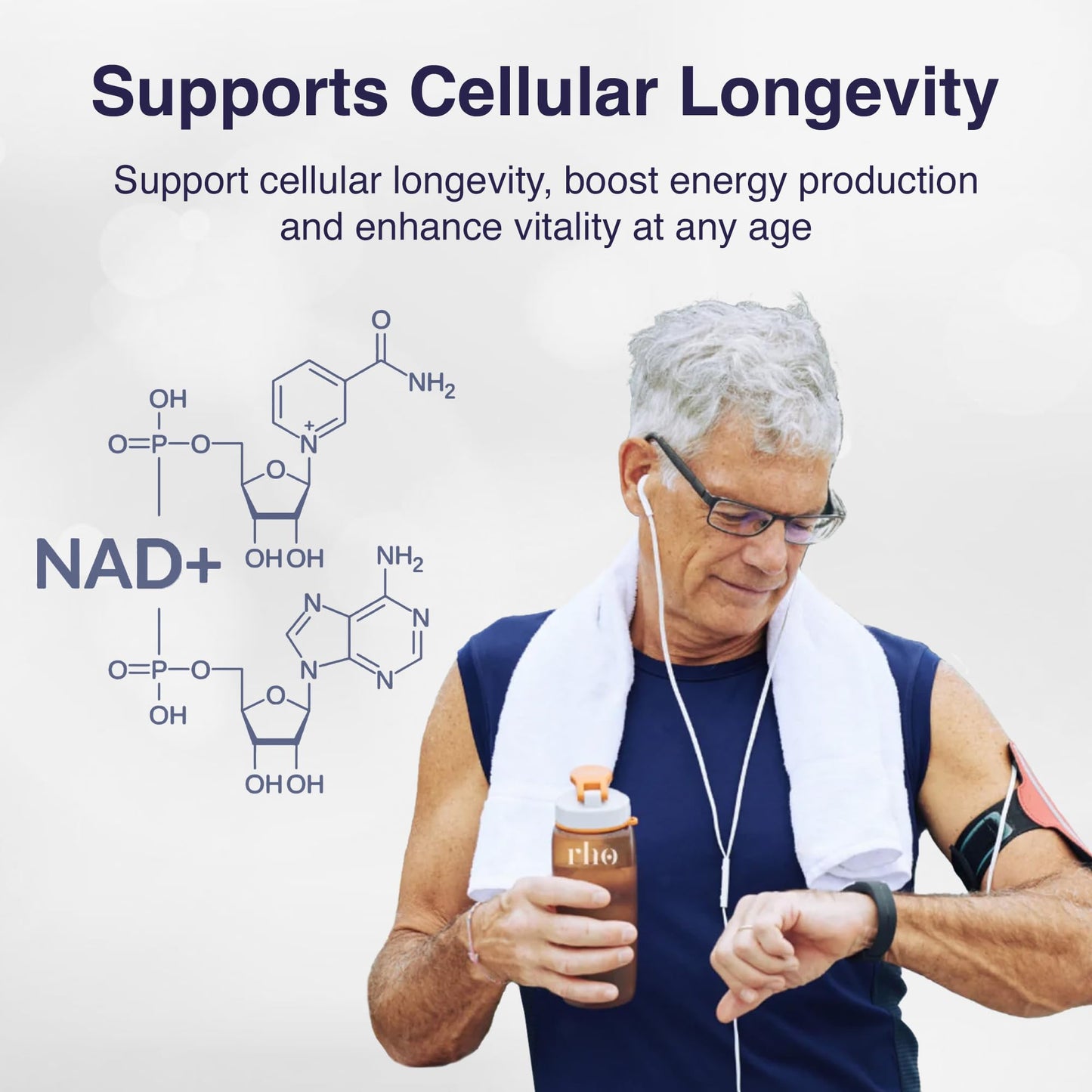 Liposomal NAD+ - Ultra High Absorption Liquid NAD+ Supplement - NMN or Nicotinamide Riboside Alternative - Supports Cellular Longevity, Healthy Aging, Energy Metabolism and Vitality