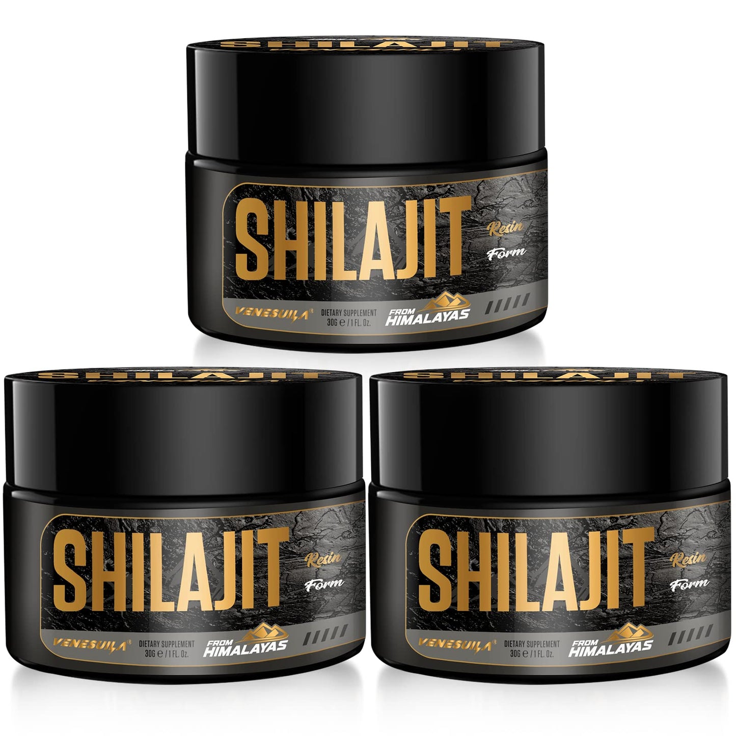 Shilajit Resin - Organic Shilajit Resin Third Party Tested Rich in 85+ Trace Minerals, Gold Grade Himalayan Pure Shiljait for Energy (1 Fl Oz (Pack of 1))