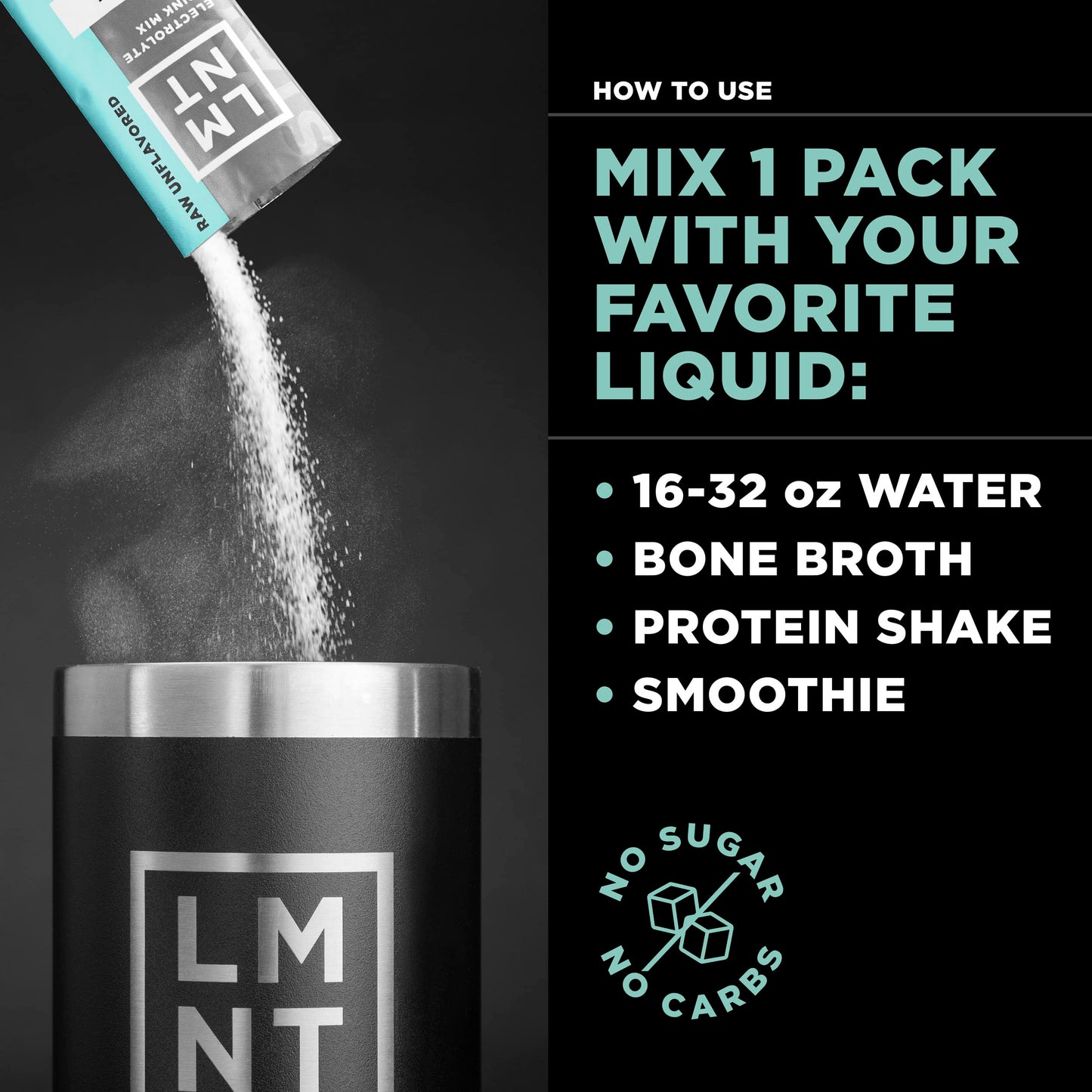 LMNT Zero-Sugar Electrolytes - Orange Salt - Hydration Powder Packets | No Dodgy Ingredients | Keto & Paleo Friendly | 30 Sticks