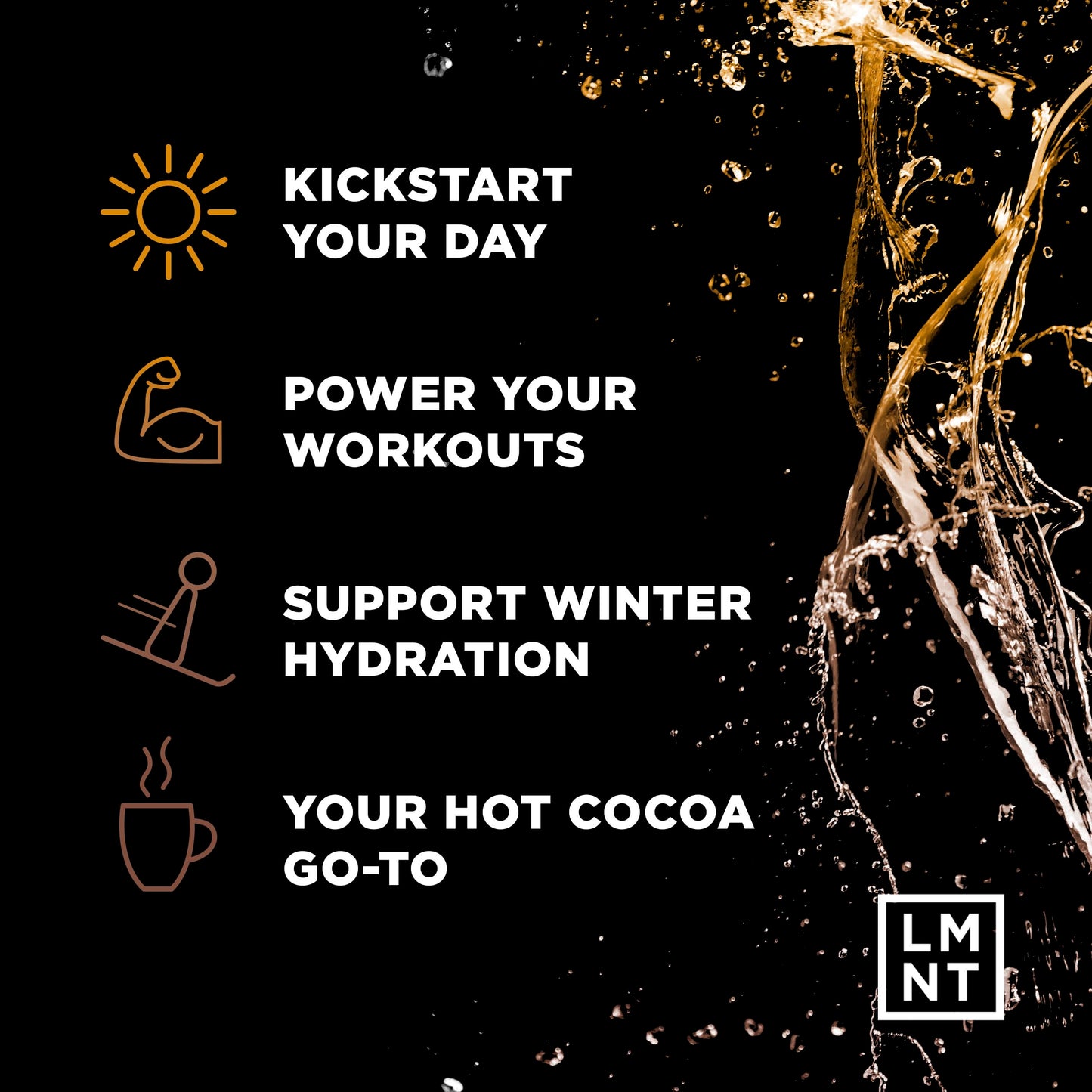 LMNT Hot Chocolate and Coffee Mixer - Chocolate Salt Electrolytes | Hydration Powder Packets | No Sugar or Artificial Ingredients | Keto & Paleo Friendly | 30 Sticks