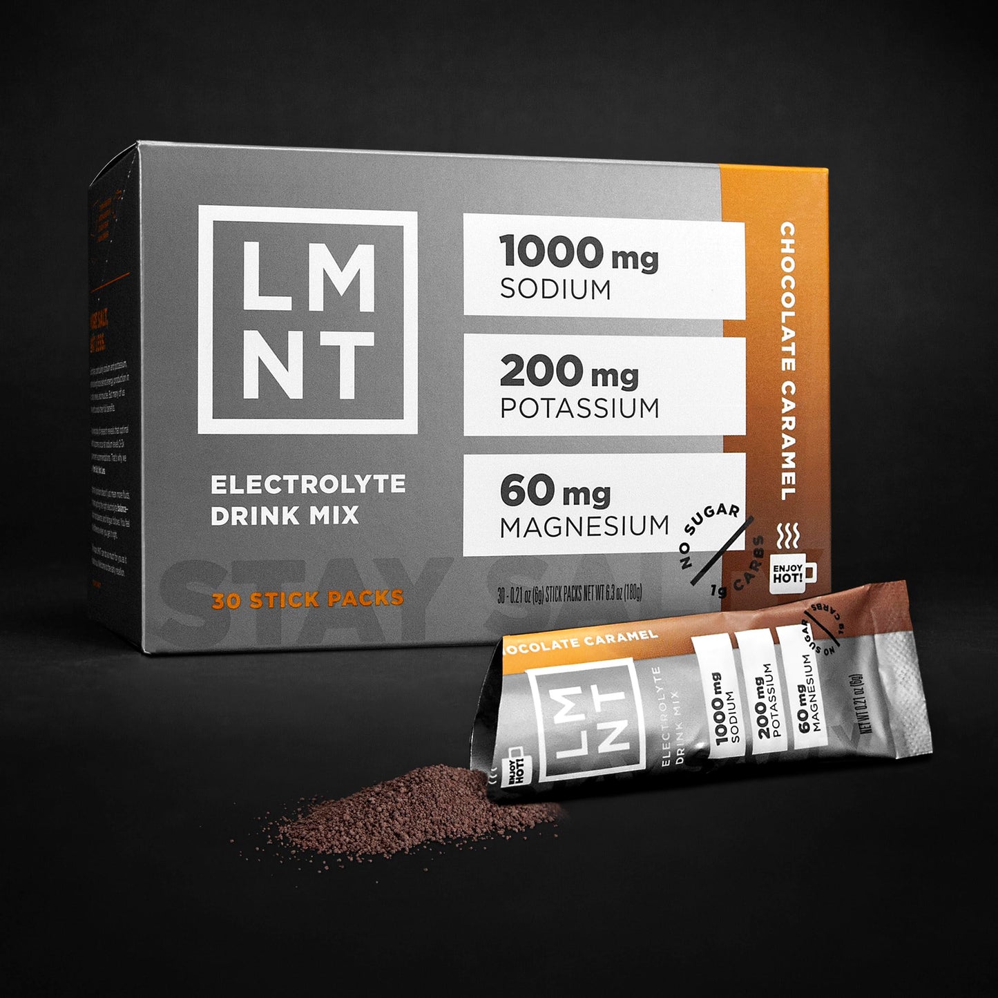 LMNT Hot Chocolate and Coffee Mixer - Chocolate Salt Electrolytes | Hydration Powder Packets | No Sugar or Artificial Ingredients | Keto & Paleo Friendly | 30 Sticks