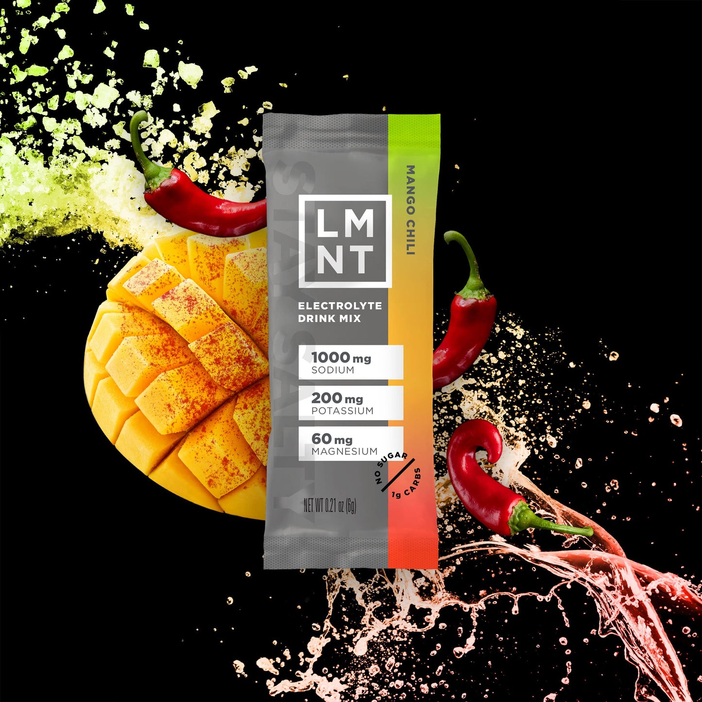 LMNT Zero-Sugar Electrolytes - Orange Salt - Hydration Powder Packets | No Dodgy Ingredients | Keto & Paleo Friendly | 30 Sticks