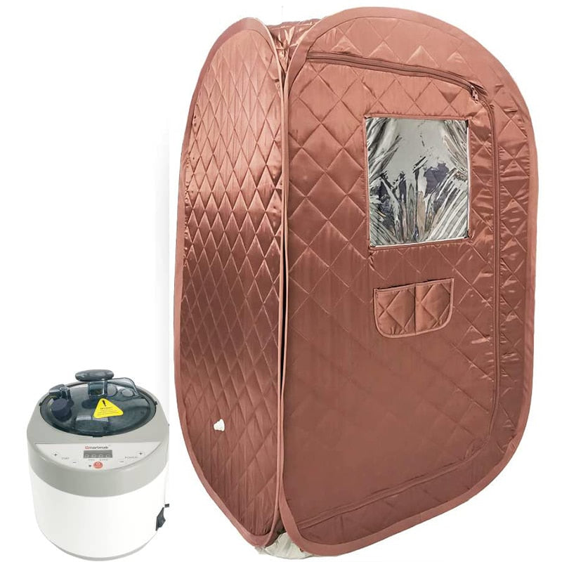 Portable Steam Sauna Set Foldable One Person SPA Tent with 4L Larger Steamer,Remote Control, Weight Loss&Detox