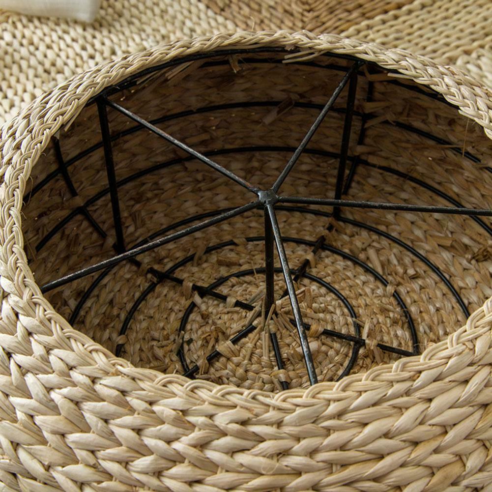 Natural Straw Round Tatami Cushion