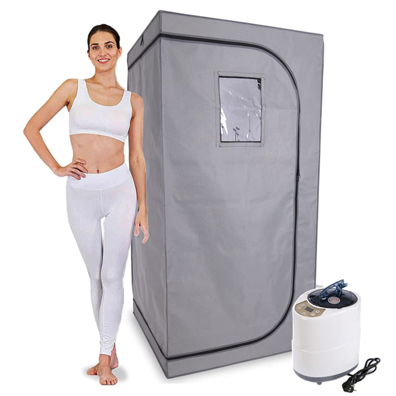 Steam Sauna With Include Fold Chair Full Body Heating 2000W 4.2L