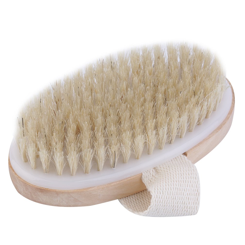 Natural Bristle Dry Skin Body Brush