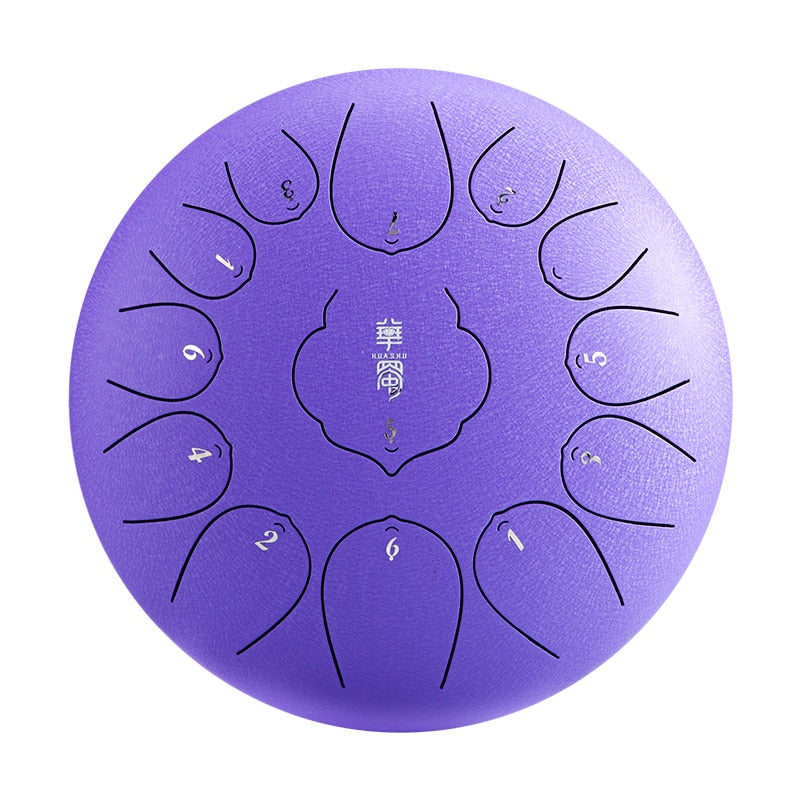 Handpan drum 12 Inch 13 Tone Steel Tongue Drum Hand Pan Drum With Padded Drum Bag And A Pair Of Mallets  huedrum Yoga Meditation