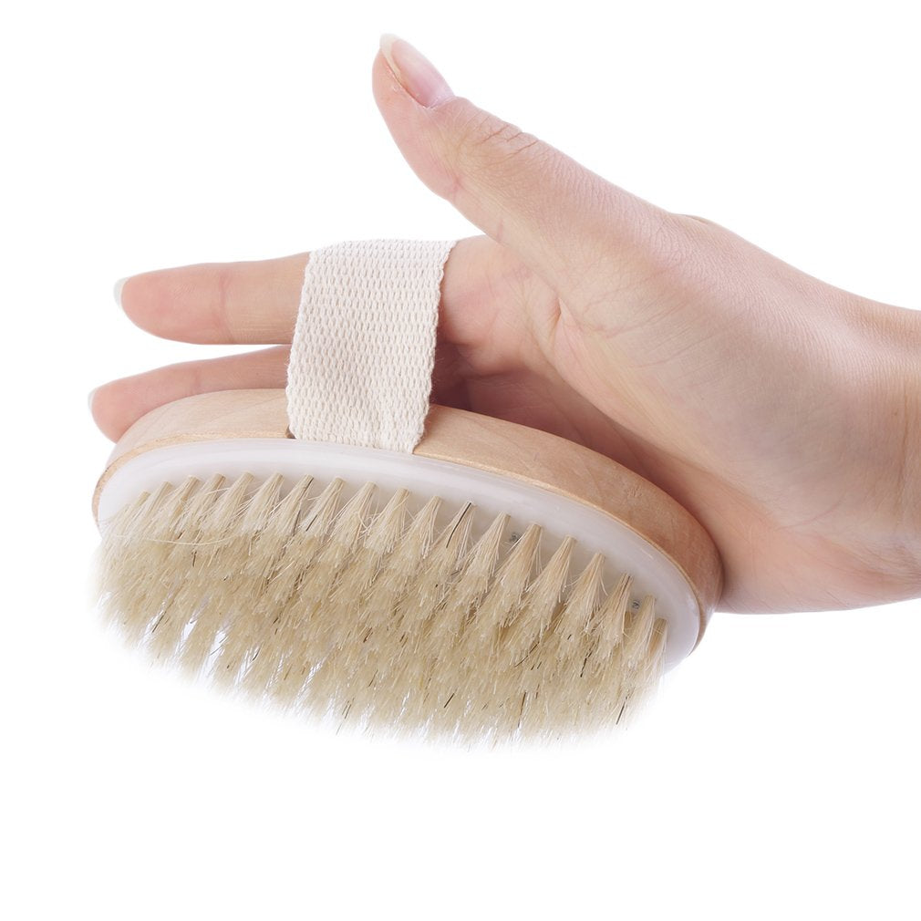 Natural Bristle Dry Skin Body Brush