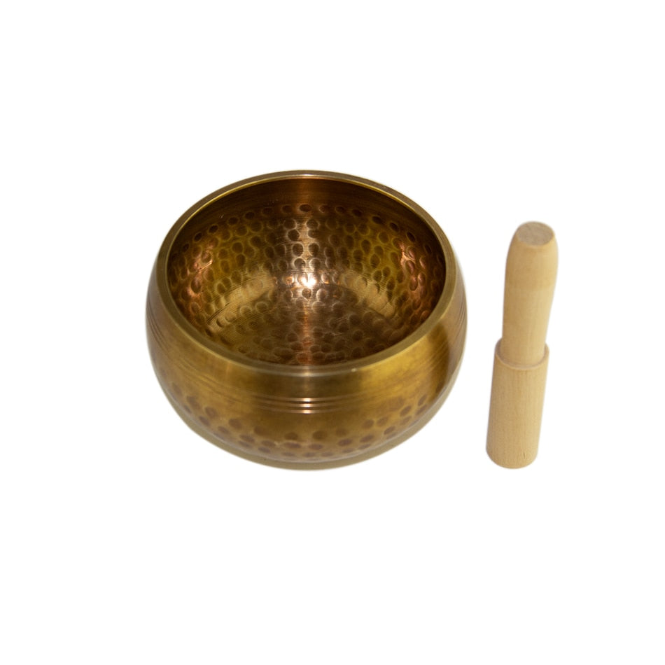 Tibetan Singing Bowl Set of 5 Meditation Sound Bowl 3.15-4.72 inch Handcrafted in Nepal for Healing and Mindfulness