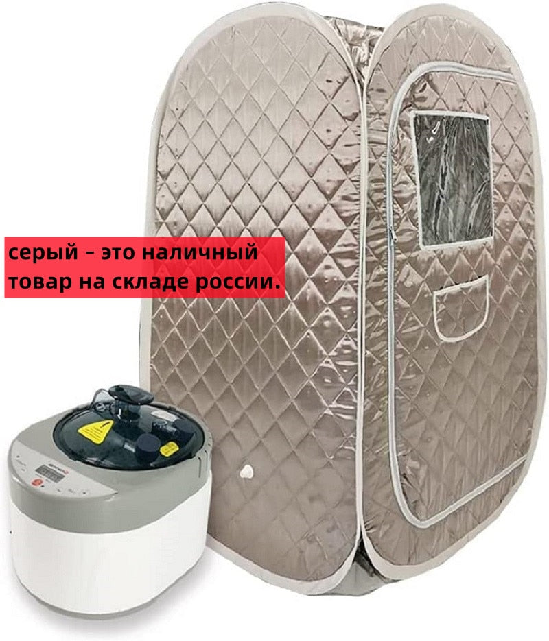 Portable Steam Sauna Set Foldable One Person SPA Tent with 4L Larger Steamer,Remote Control, Weight Loss&Detox