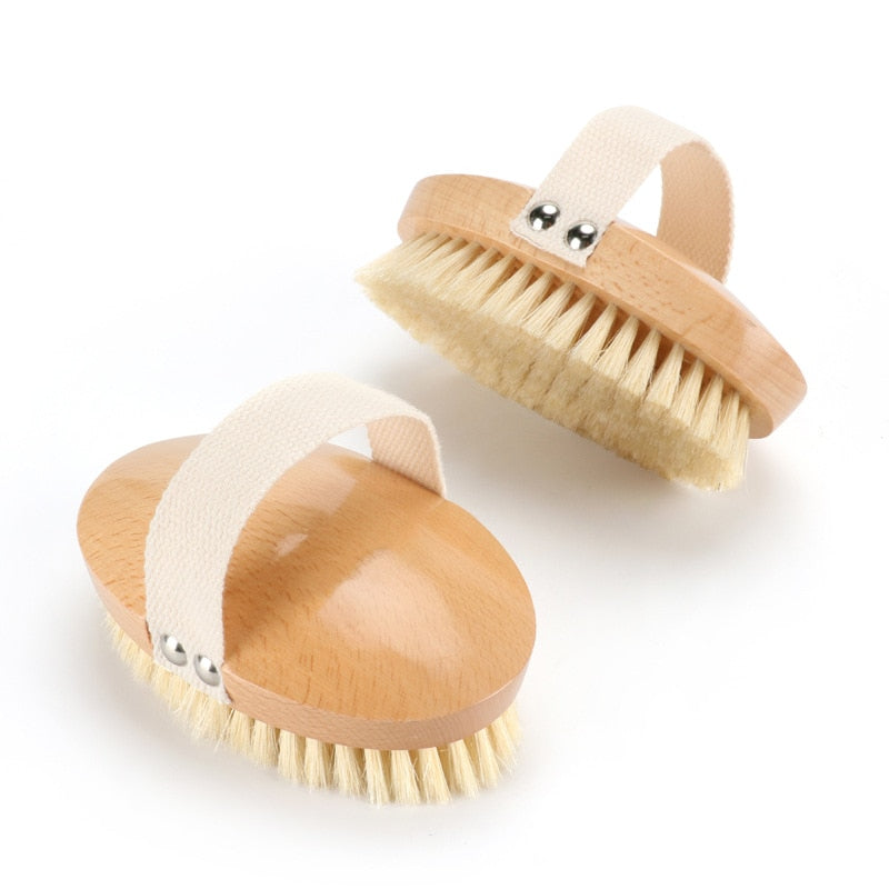 Body Brush Natural Boar Bristle Organic