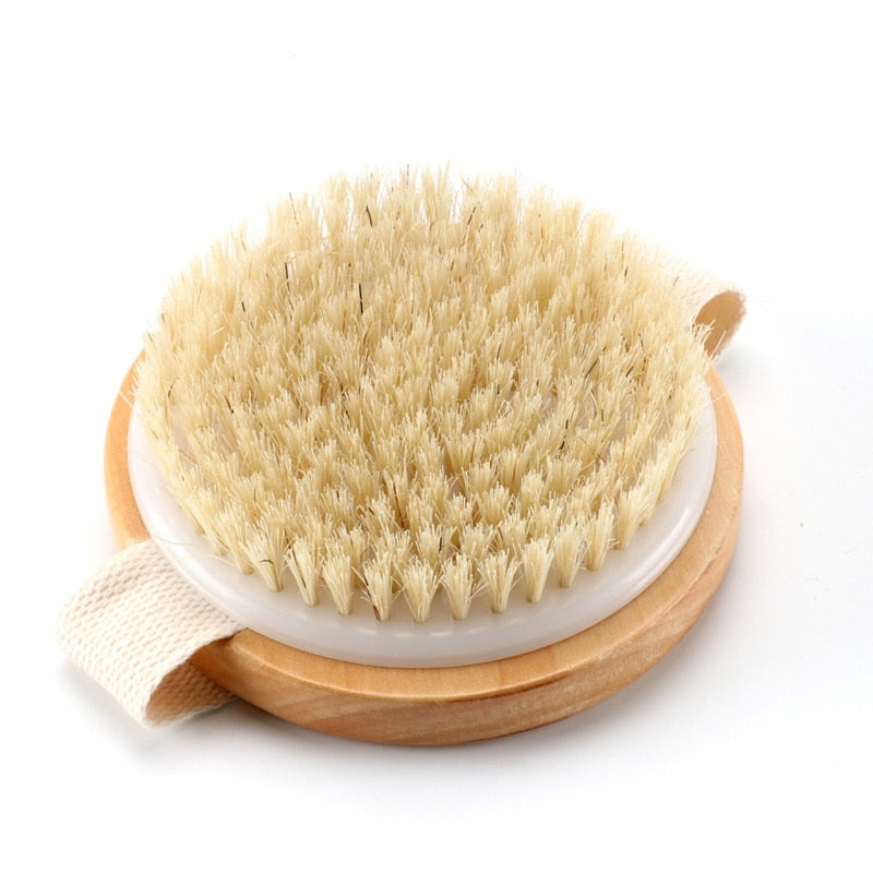 Body Brush Natural Boar Bristle Organic