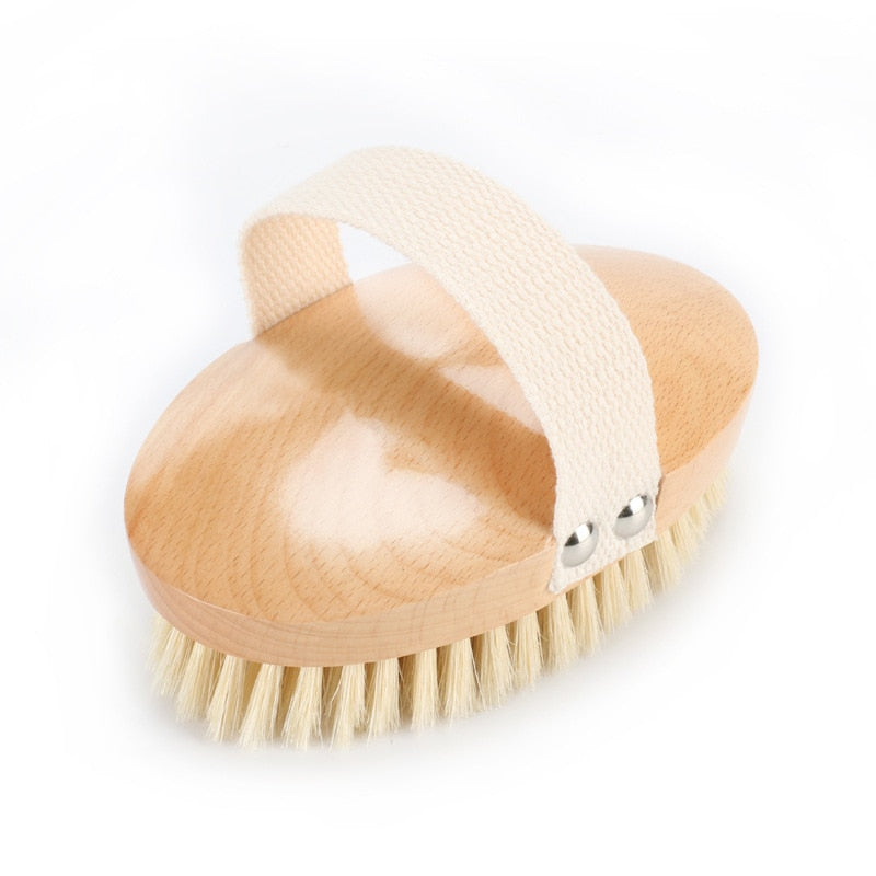 Body Brush Natural Boar Bristle Organic