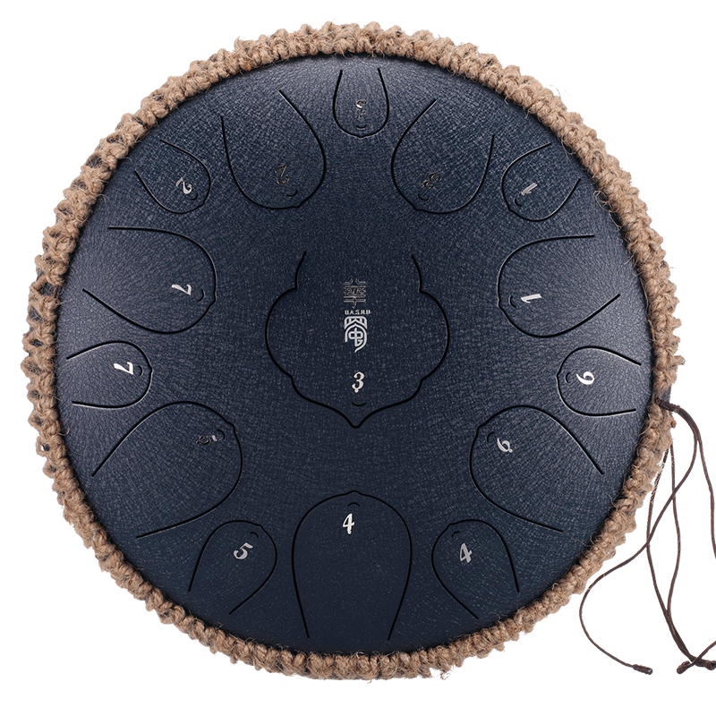 Steel Tongue Drum 13 Inch 15 Tones D Key Tank Drum Tamborine Yoga Meditation Percuss Music Instrument Children&#39;s Day Gifts