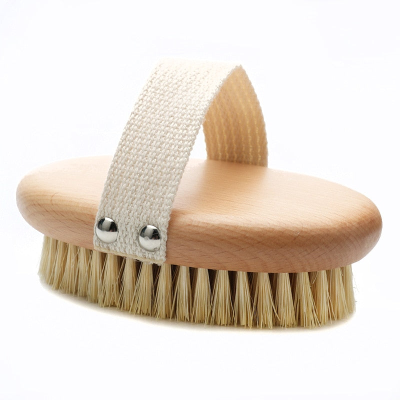 Body Brush Natural Boar Bristle Organic