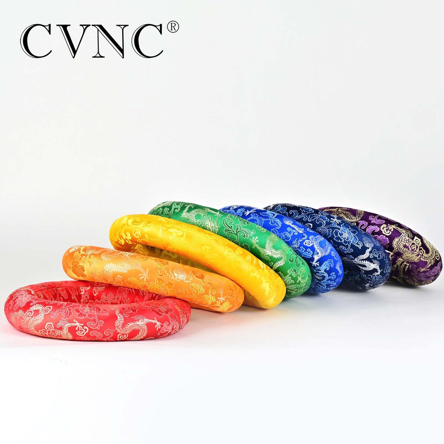 CVNC 7 Pcs Colored Cushion O-ring for 6-12 Inch Crystal Singing Bowls