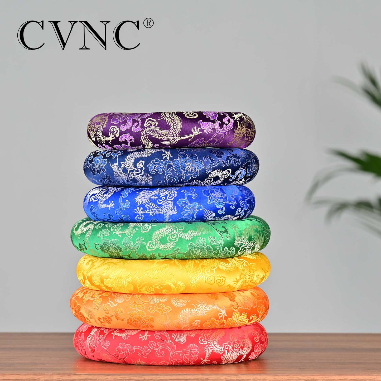 CVNC 7 Pcs Colored Cushion O-ring for 6-12 Inch Crystal Singing Bowls