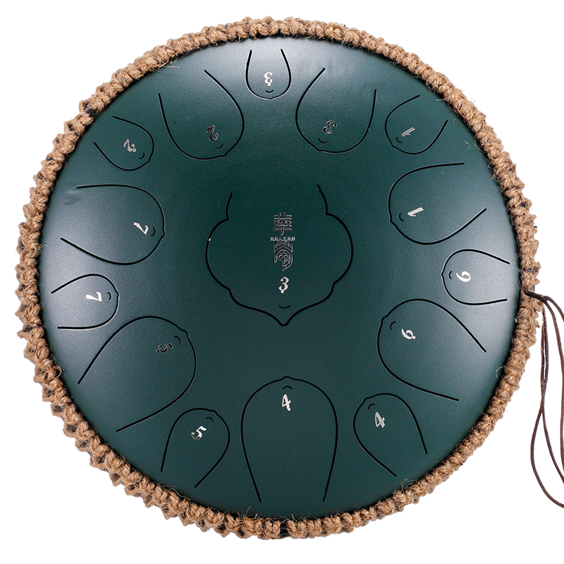 Steel Tongue Drum 13 Inch 15 Tones D Key Tank Drum Tamborine Yoga Meditation Percuss Music Instrument Children&#39;s Day Gifts