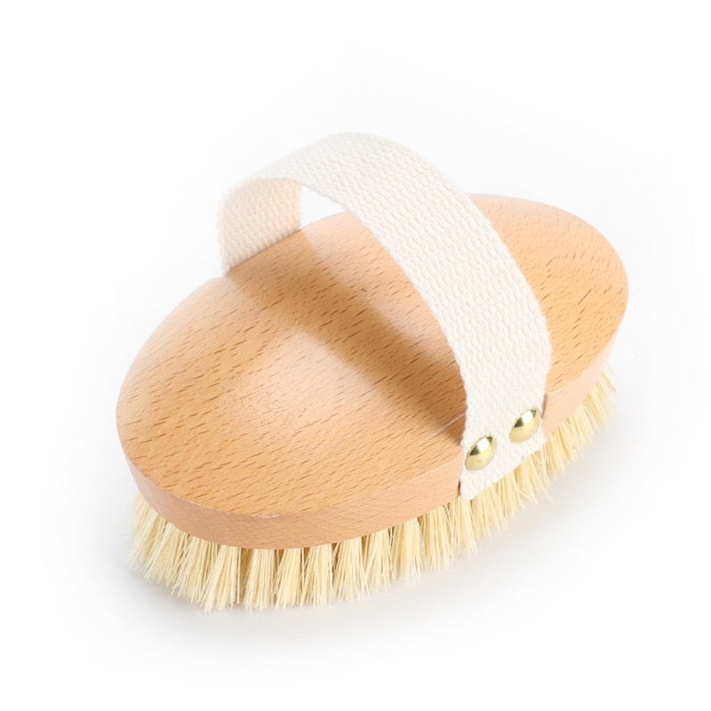 Body Brush Natural Boar Bristle Organic