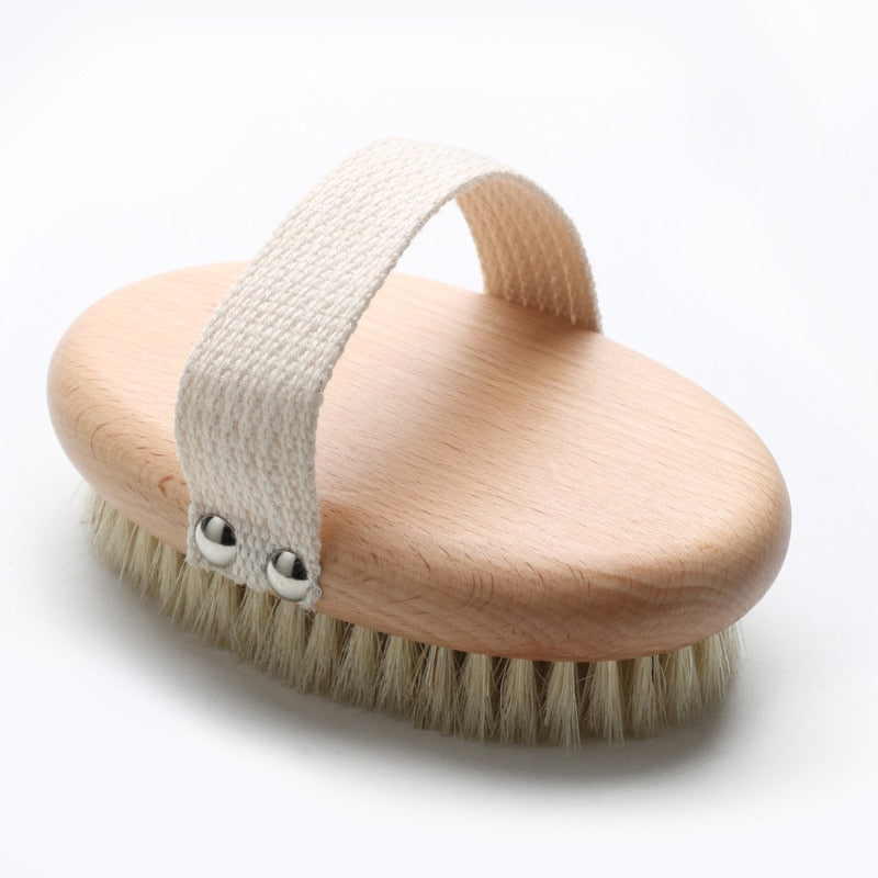 Body Brush Natural Boar Bristle Organic