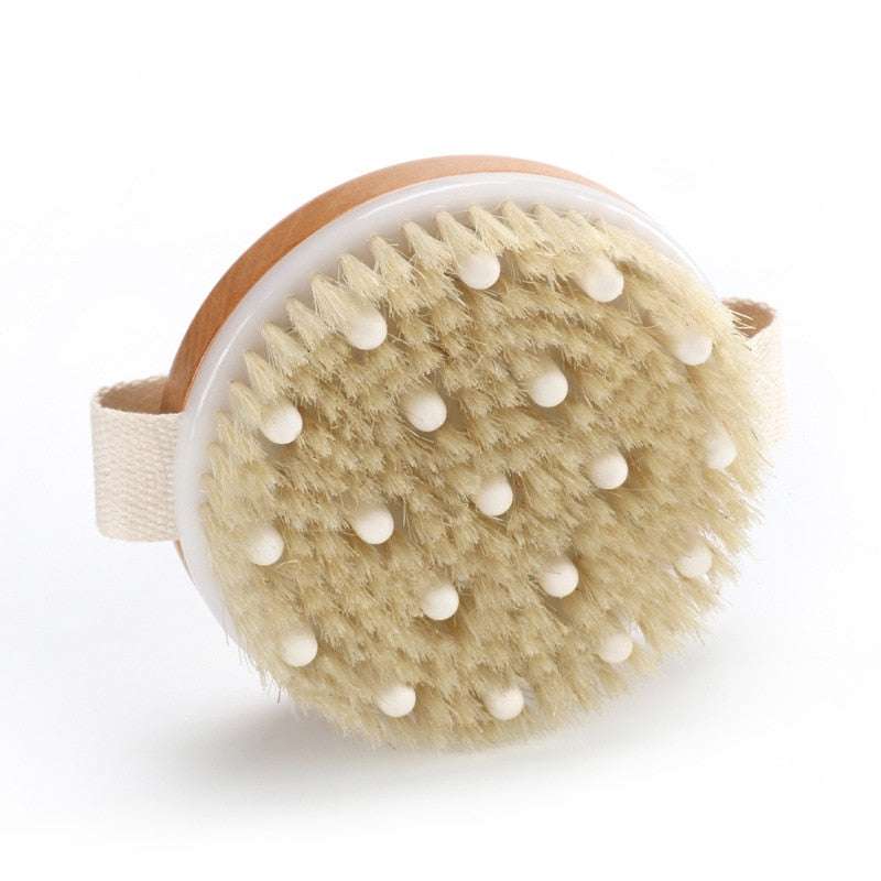 Body Brush Natural Boar Bristle Organic