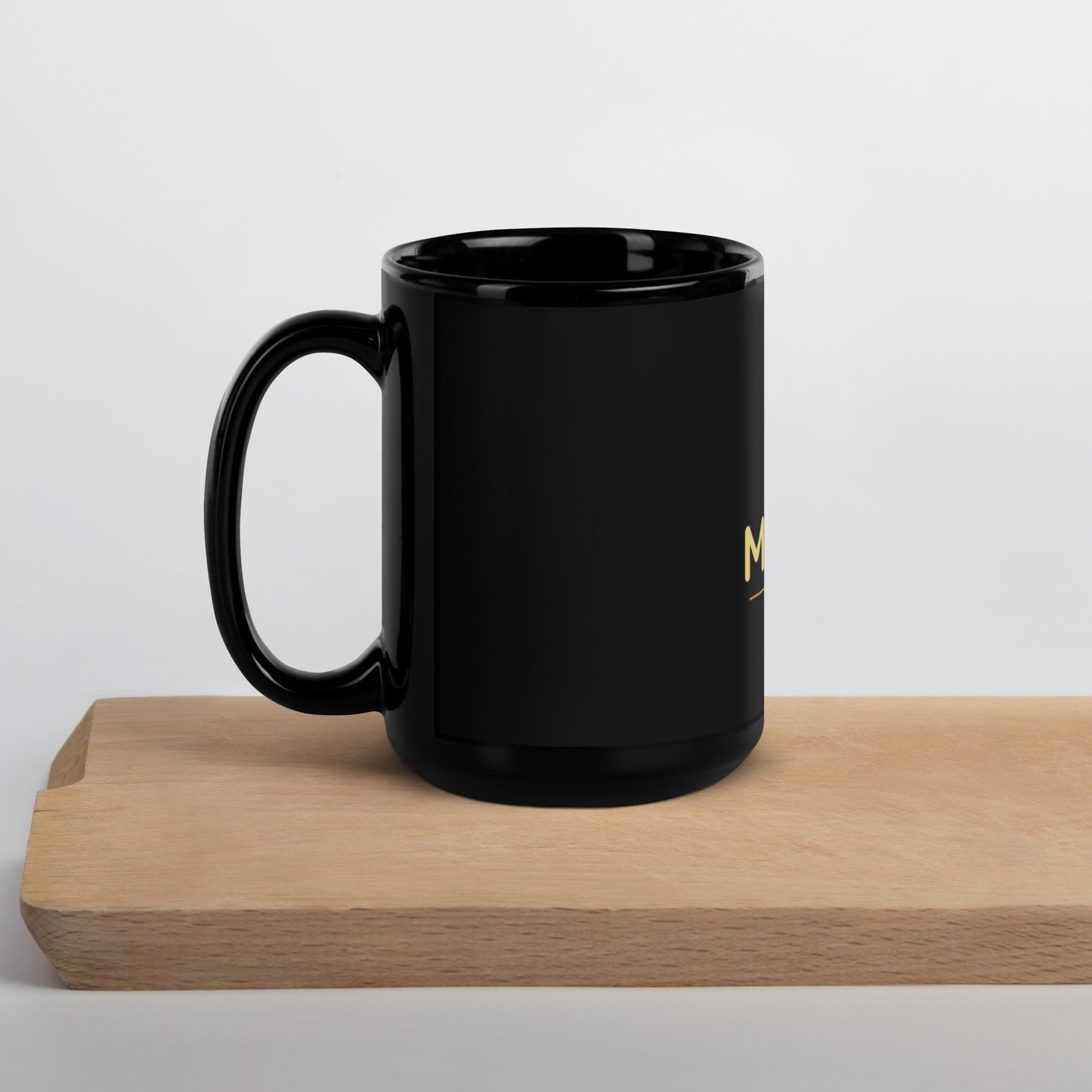 Mindful Path Black Glossy Mug